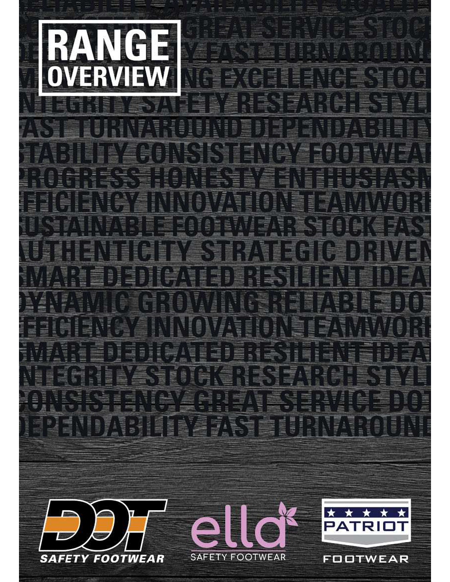 DOT, ELLA & Patriot Range of Safety Footwear