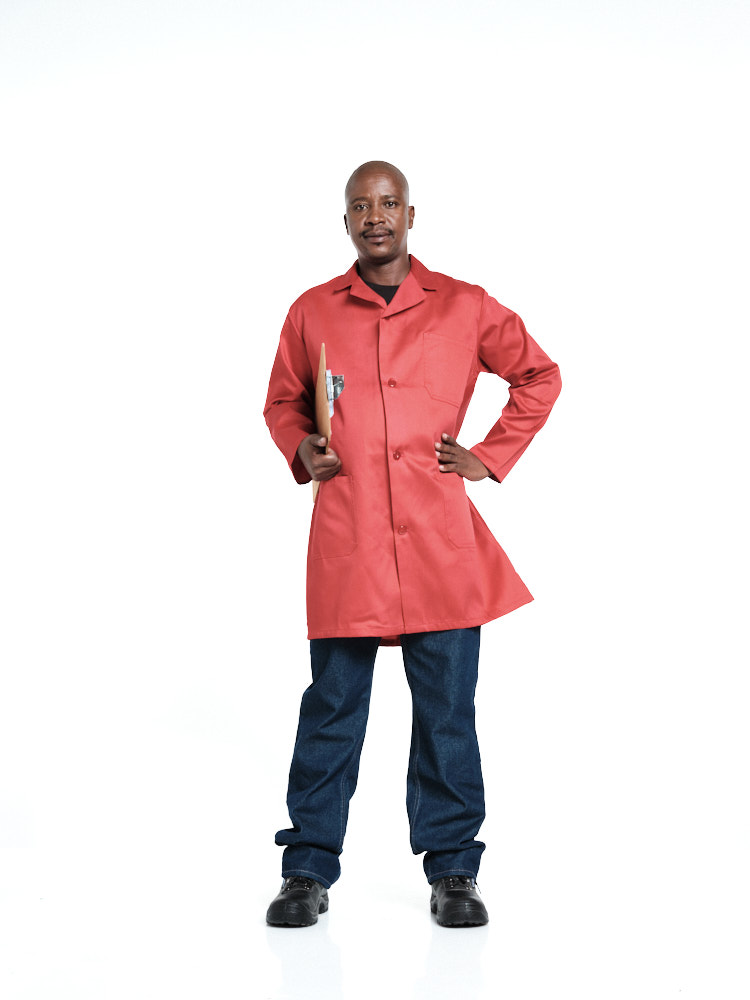 Dust Coat Polycotton Red