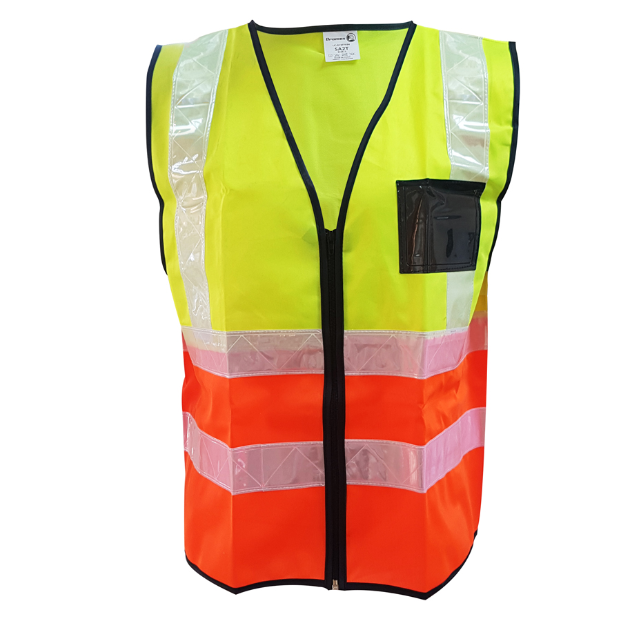 Reflective Jacket Two Tone PVC Zip & ID