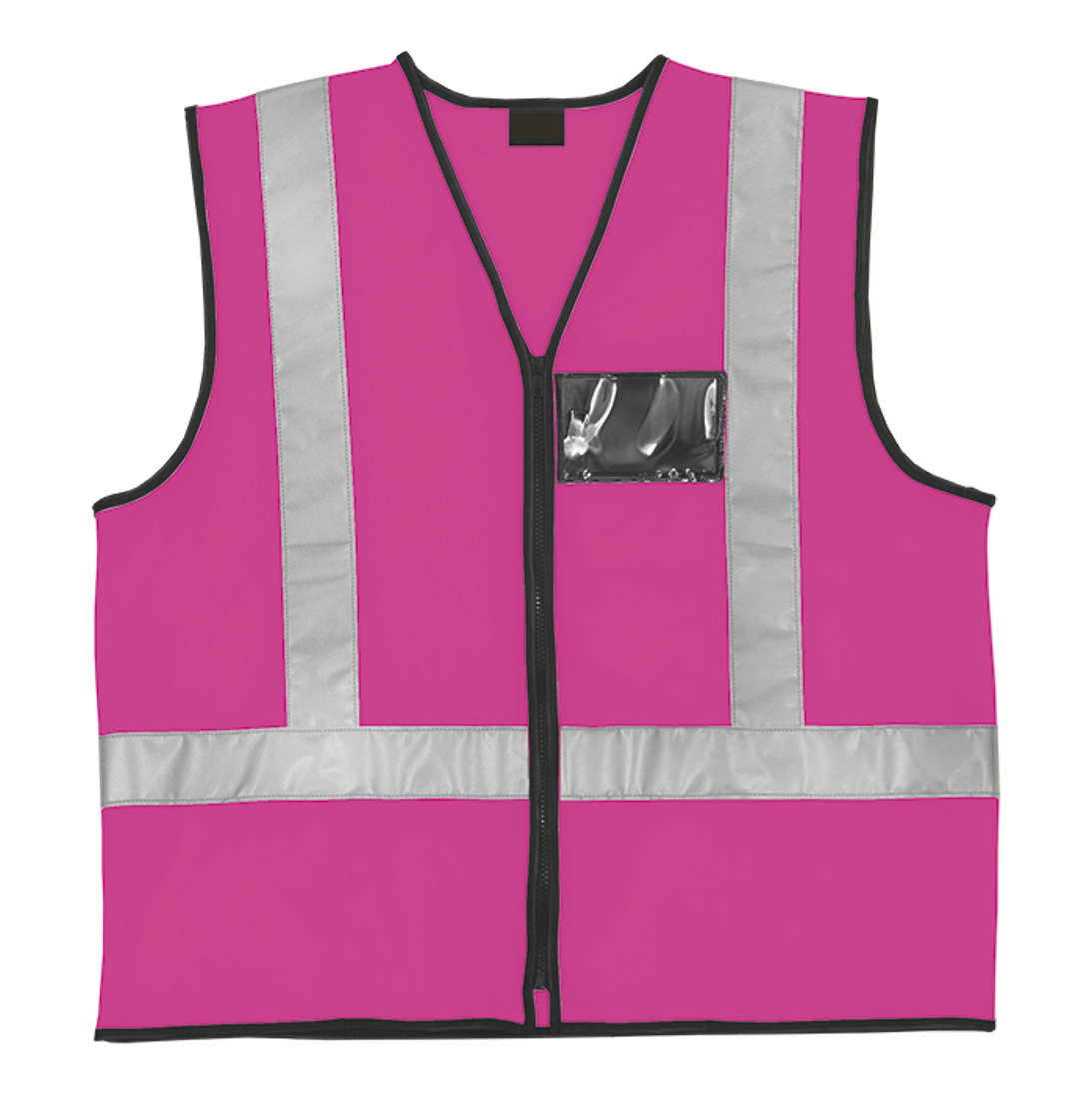 Reflective Jacket with Zip & ID Pouch